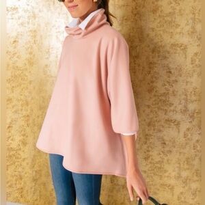 Tuckernuck Primrose pink piper poncho jacket sweater